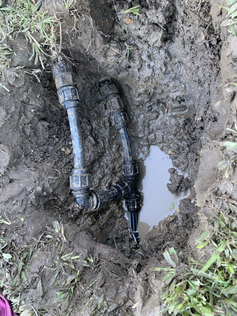 before and after burst pipe fixed 4167 1